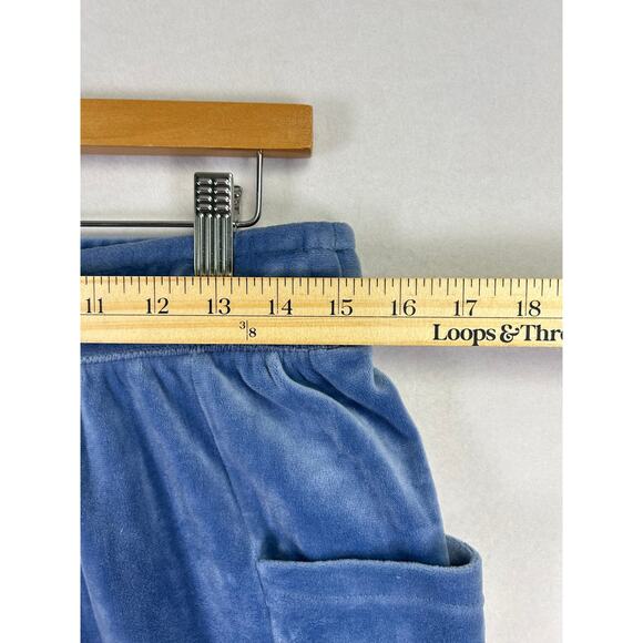 Woman's Offline By Aerie Blue After Party Velvet Velour Jogger Pants - Size M - Picture 8 of 8